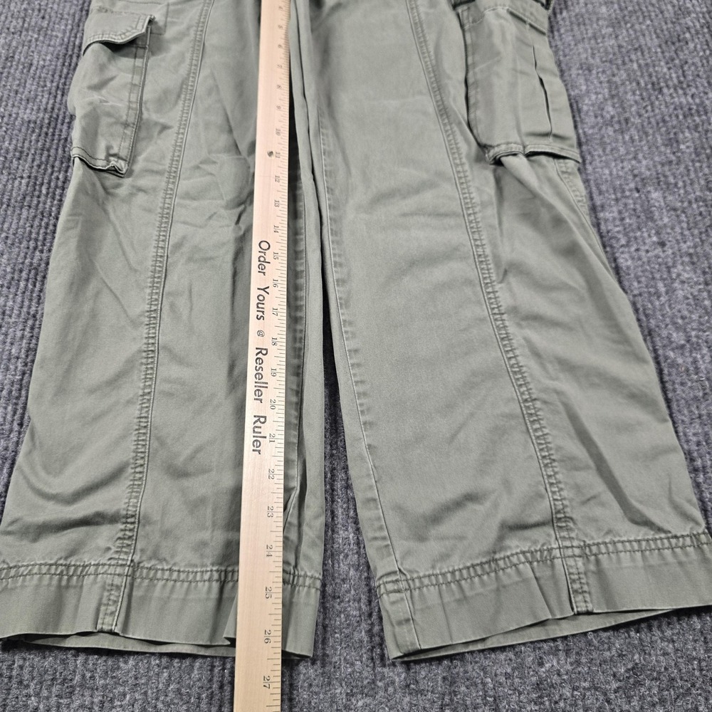 Abercrombie & Fitch Pants Womens 29 Short Green Cargo Straight‎ Twill Pockets - Picture 9 of 14
